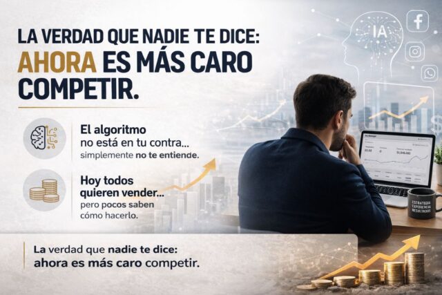 La verdad que nadie te dice: Ahora es más caro competir en medios digitales.